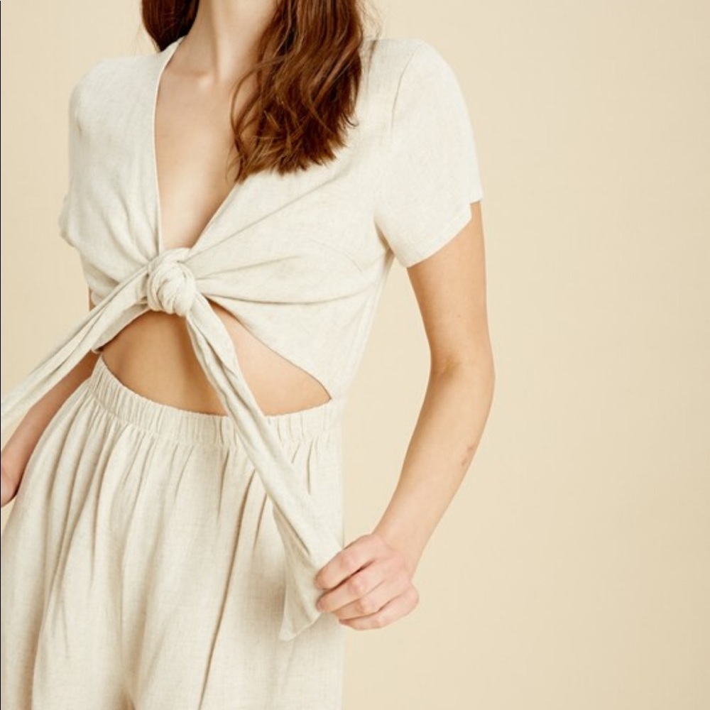 Linen Romper - Picture 3 of 3